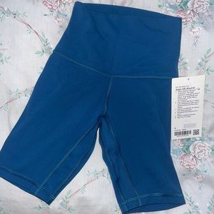 nwt lululemon blue borealis align shorts